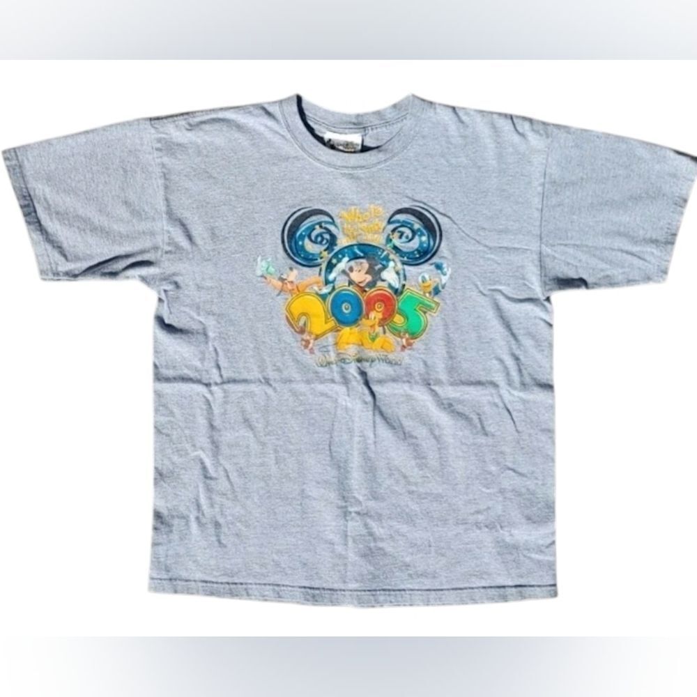 Y2K 2005 Walt Disney World Mickey Mouse Youth T-Shirt Size (XL) - Picture 2 of 4